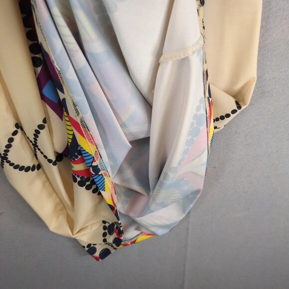 Anthropologie Aryeh Bodycon Halter Dress Size M Retro Mod Designs Stretch Fabric - Picture 10 of 10